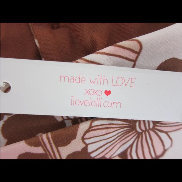 NWT LOLLI Button Down Halter Dream Lover Swim Top, Daisy Print, Small - Picture 5 of 12